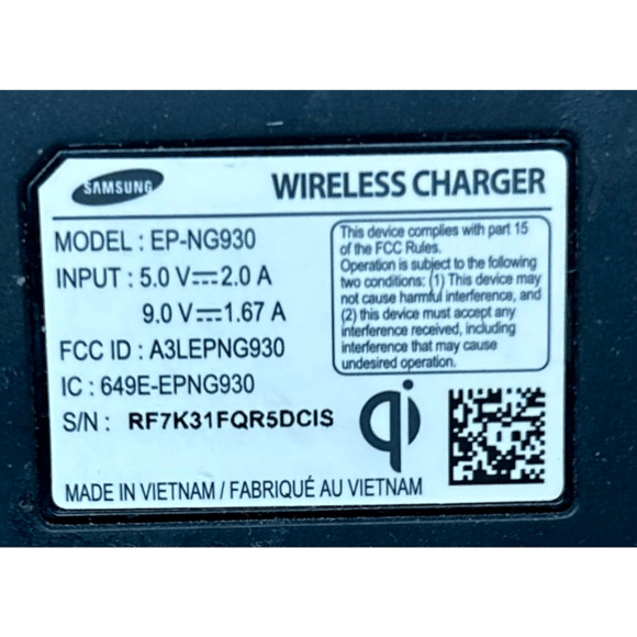 Samsung EP-NG930TBUGUS Qi Certified Fast Charge Wireless Charging Stand Only - Picture 7 of 7